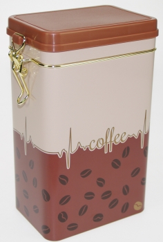 Kaffeedose-/Tee-Aromaverschlussdose (500 g) mit Kunststoffdeckel