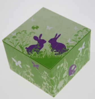 Geschenkbox in Würfelform