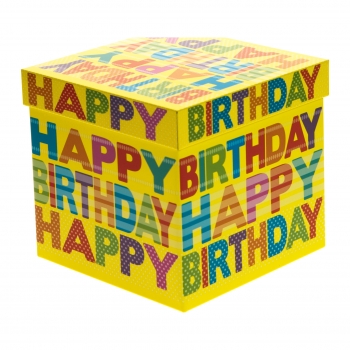 Geschenkbox in Würfelform (groß)