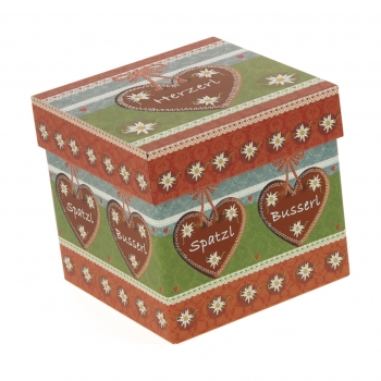 Geschenkbox in Würfelform (mittel)