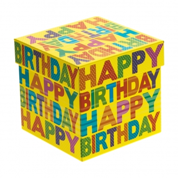 Geschenkbox in Würfelform (mittel)