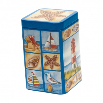 Dose rechteckig mit Stülpdeckel 100g