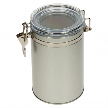 Kaffee-/Tee-Aromaverschlussdose aus Finestone Silver 400g