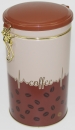 Kaffeedose-/Tee-Aromaverschlussdose (500 g) mit Kunststoffdeckel rund