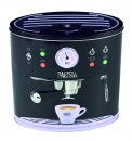 Aufbewahrungsdose in schwarz in Form einer Kaffeemaschine für 1 kg lose Kaffeebohnen
